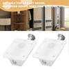 LT Easiyl Pack of 4 White Plastic Door Latch with