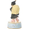 Precious Moments Resin Figurine: Graduation Musical with Blonde Girl in