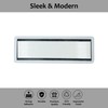 Floor Sign for Wall, Clear Acrylic with Black Plastic, Durable,