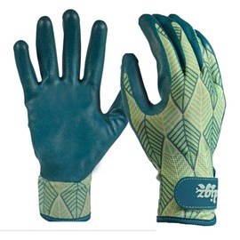 DIGZ Polyurethane Coated Garden Gloves for Women | Breathable Mesh + Adjustable Wrist + Grip Coating | Medium Size, Flexible Comfortable Fit for Planting, Yard Work & Garden Tasks
