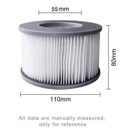 YanBan 2 x Hot Tub Filters for MSpa Inflatable Pools Upgraded Version Suitable for MSPA All Current Hot Tubs