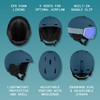 Retrospec Zephyr Ski Helmet - Snowboard Helmet for Adults &