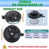 Outer Bowl Lid for Ninja NC500 Ice Cream Maker, Reusable