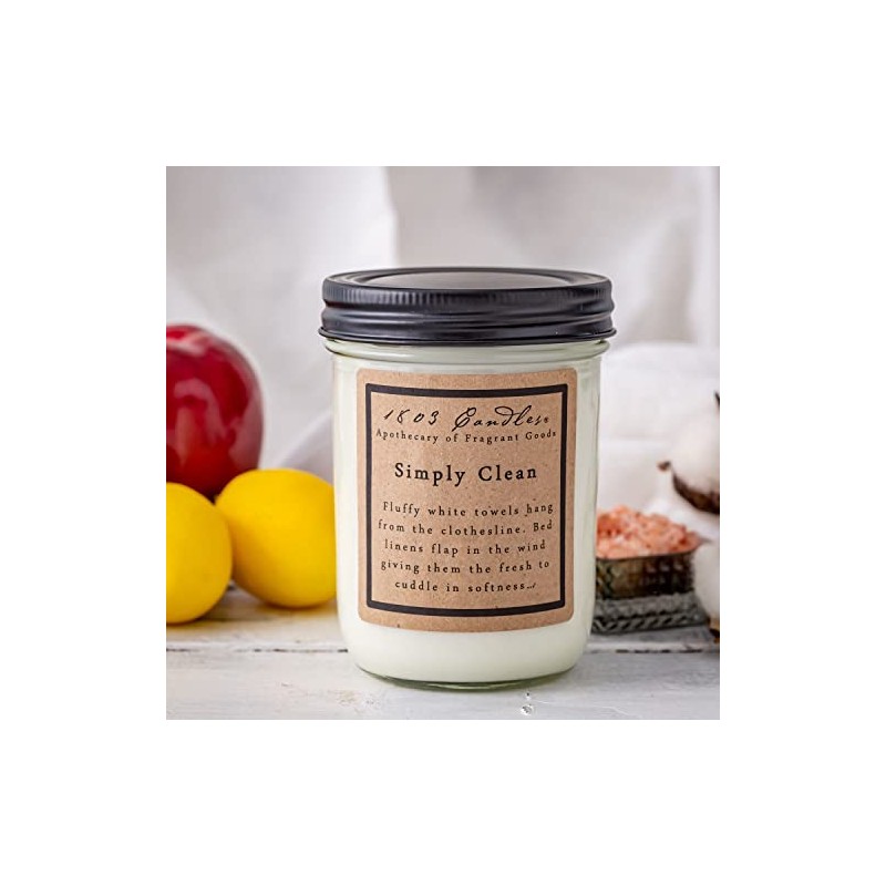 1803 Candles - 14 oz. Jar Soy Candles - (Simply