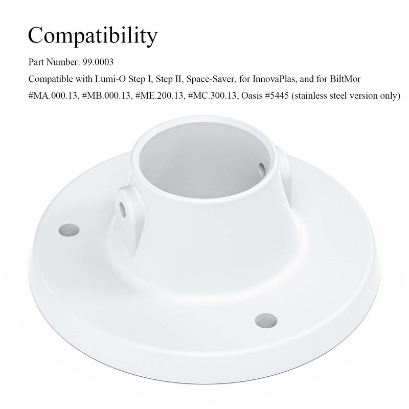 ANTOBLE Pool Ladder Deck Flange to Mount for InnovaPlas Above