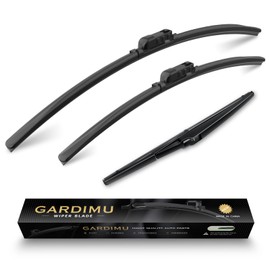 GARDIMU Front and Rear Windshield Wiper Blades, 3 Pcs Front and Back Windshield Wipers Blades Replacement for Lexus RX 2016-2022(Not for 350L 450hL), Car Window Wiper Blades for Lexus RX350 350h 450h