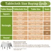 meioro Tablecloths Striped Tassel Table Cloth Rectangular Tablecloth Cotton Linen