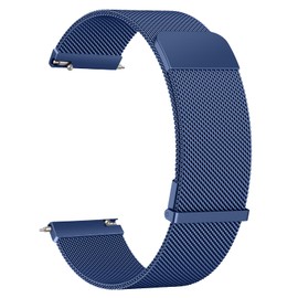 Metal Strap for Garmin Vivoactive 4,Forerunner 255/265,Venu 2/Venu 3, 22mm Metal Stainless Steel Replacement for Garmin Vivoactive 4 (22mm, Blue)