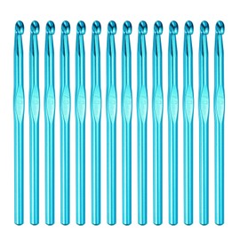 HEYLEAYAR 7mm Aluminum Crochet Hooks 14PCS, Aluminum Crochet Needle Size L, Crochet Hooks Bulk for Knitting Craft Yarn Contribute to Beginners