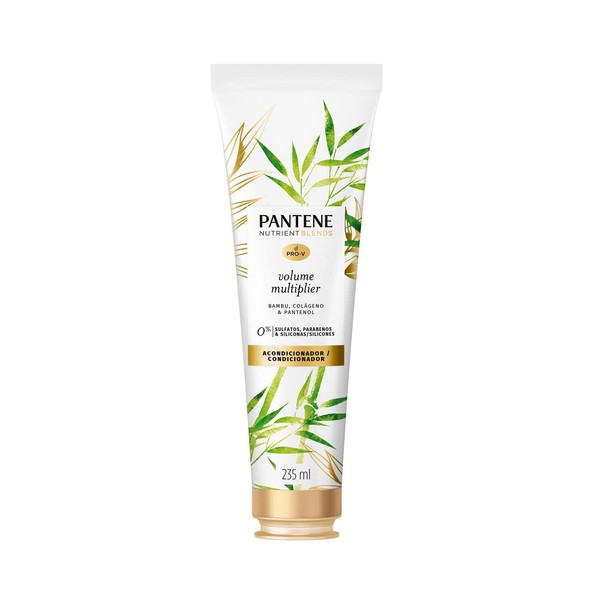 Pantene - Acondicionador Nutrient Blends Volume Multiplier, con Bambú Pantenol
