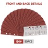 Sruhrak 93x230mm Sandpaper, 50 Pieces Sanding Sheets Stick and Peel
