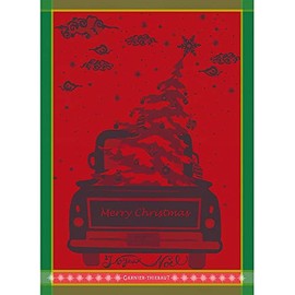 Garnier Thiebaut [W] Christmas Pick-Up Noel Tea Towels 56 x 77 cm 100% Cotton
