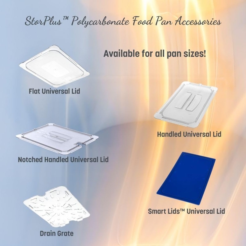 Carlisle FoodService Products Storplus 1/2-Size Food Pan for Catering, Buffets,