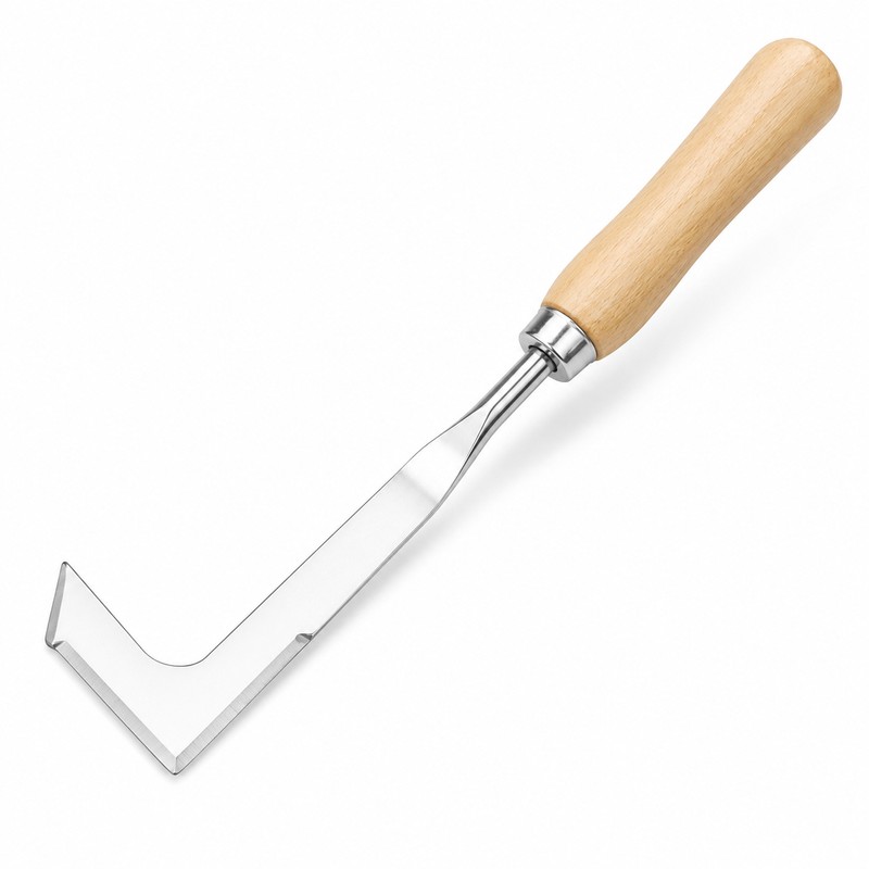 Crevice Weeding Tool for Patio Cracks – L-Shaped Stainless Steel