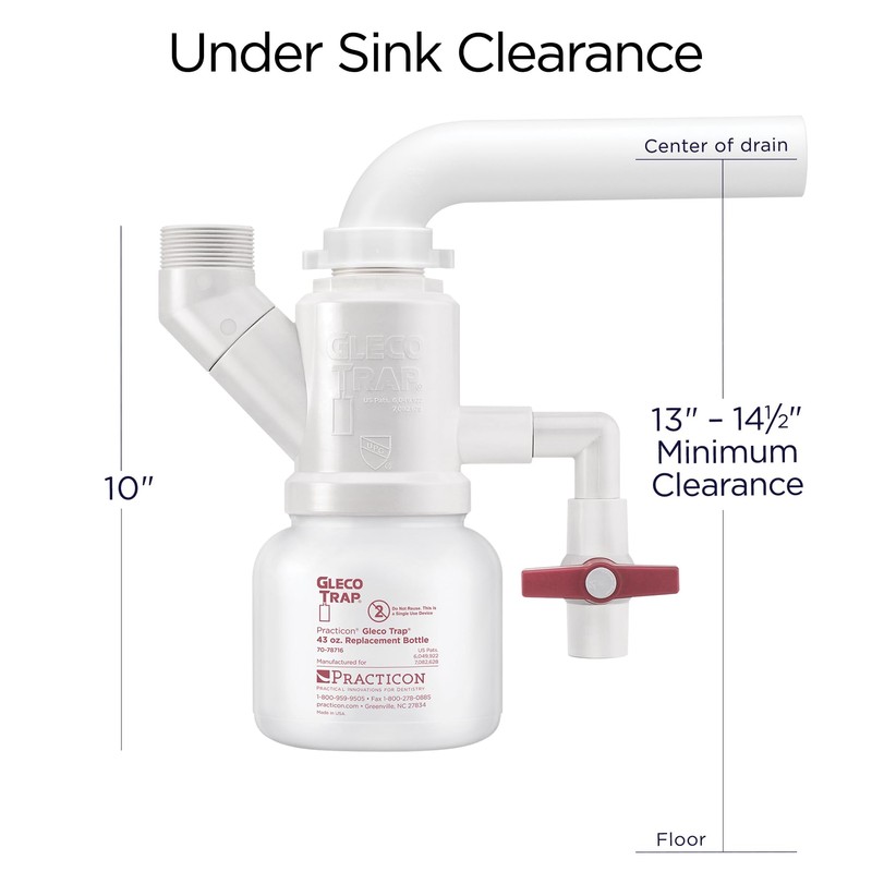 Practicon 7078726 GT-43 Gleco Sediment Trap System, Shape,, ()