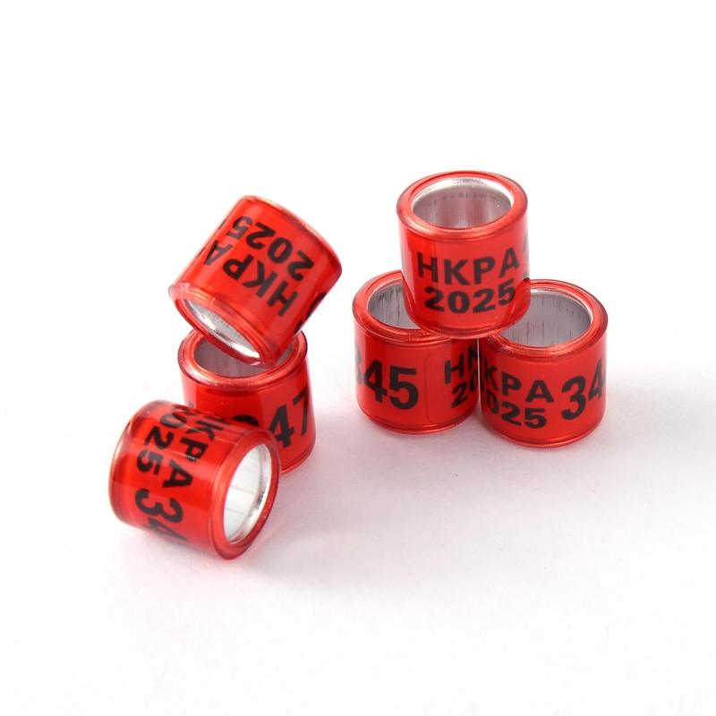 FULAIERGD 100Pcs Multicolor Aluminium Pigeon Leg Rings Dove Leg Rings