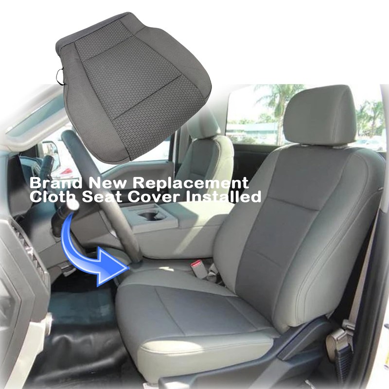 Prefer Warehouse Driver Bottom Cloth Seat Cover Compatible with 2015-2020