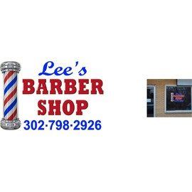 22" x 36" Custom Vinyl Decal for Barber Shop Pole Design for Wall OR Window