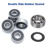 608 2RS Ball Bearings - 10 Pcs Double Rubber Sealed