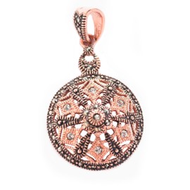 WINDALF Bohemia Jewellery Pendant RAYA Diameter 4 cm Gold-Plated Medieval Lucky Amulet Bronze