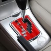 HJGHR Carbon Fiber Car Gear Shift Knob Console Panel Cover