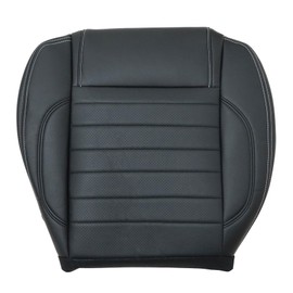 Mythoria Front Passenger Bottom Replacement Leather Seat Cover Black #4W Compatible with Ford Mustang 2010 2011 2012 2013 2014