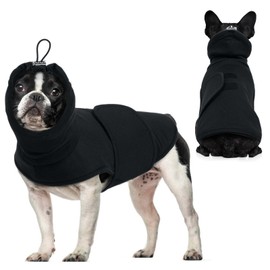 Hjyokuso Dog Anxiety Jacket With Calming Hood, Lightweight Anxiety Relief Coat For Thunder, Fireworks, Travel & Separation, Adjustable Dog Calming Vest With Ear Wrap, Anti Anxiety Dog Shirt - XS