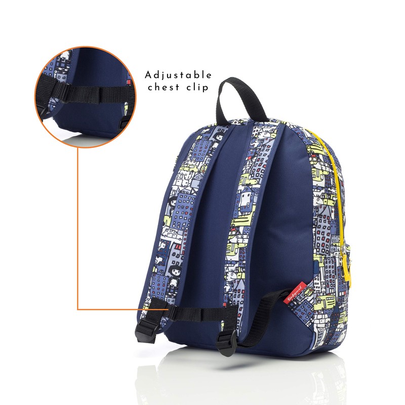 City print zip & Zoe Kids Bag, Little Kid Backpack,