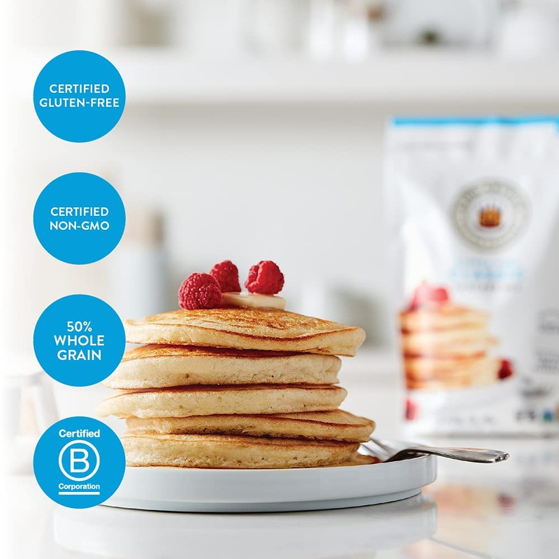King Arthur Gluten Free Pancake Mix: Non-GMO, Kosher Certified, Easy-to-Prepare