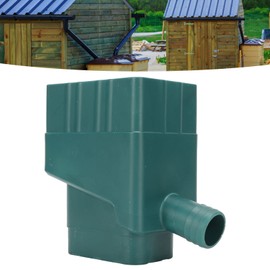 Naroote Rain Barrel Diverter, Rainwater Collection System, Recycle Rainwater Rain Barrel Diverter Kit for Reuse in Lawn and Garden Watering with 40" Hose (Green)
