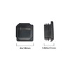 2 Inch (50 mm) Square Plastic Plugs Tubing End Caps