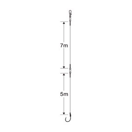 Gamakatsu 9-4 Red Sea Bream Streamer Taper 1 Piece Process 4.7 ft (12 m)