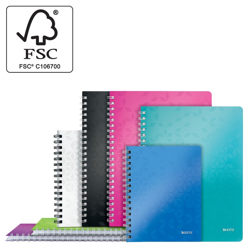 Leitz WOW College Pad in A4 Format, Ice Blue A4