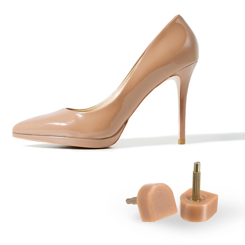 sourcing map 5 Pairs TPU High Heel Tips Shoes Replacement