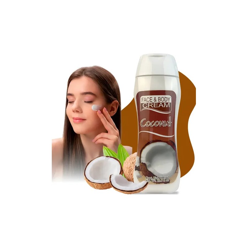 Crema De Coco Corporal Hidratante Face&body Bella Piel 400ml