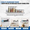 Profeeshaw L Stainless Steel Shelf 8.6''x24'', 2 Pack Wall Mounted