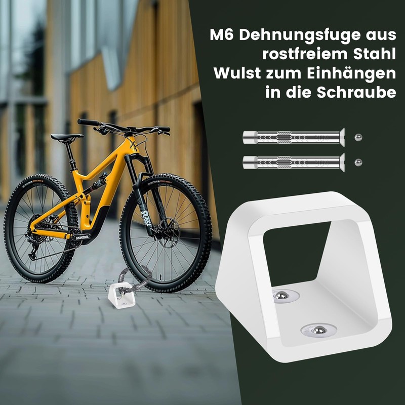 Poprkdre Bicycle Wall Anchor, 5 mm Thick Ground Anchor with