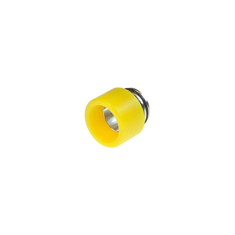 Armerah 810 Drip Tip eCig Mouthpiece Short/Wide Coloured-POM/Stainless-Steel Single Yellow