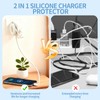 3-Pack Silicone Foldable Charger Cord Organizer, Collapsible Cable Winder