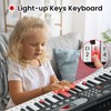 61 Key Keyboard Piano, Electric Piano Keyboard with Lighted Keys,