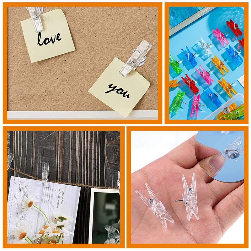 2 Boxes clip nail thumbtack tacks for cork board thumb