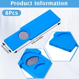 WinnerWhy 8 Pcs Magic Trick Coin Slider Cases Magic Coin Disappearing Box Magic Party Favors Toys Stage Magician Props Magic Trick Gimmick Accessories