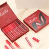 MooGlamor 6 Pcs Matte Liquid Lipstick Set Red Lip Gloss