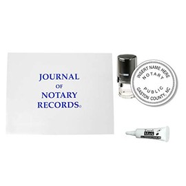 Round Notary Stamp Kit for State of North Carolina