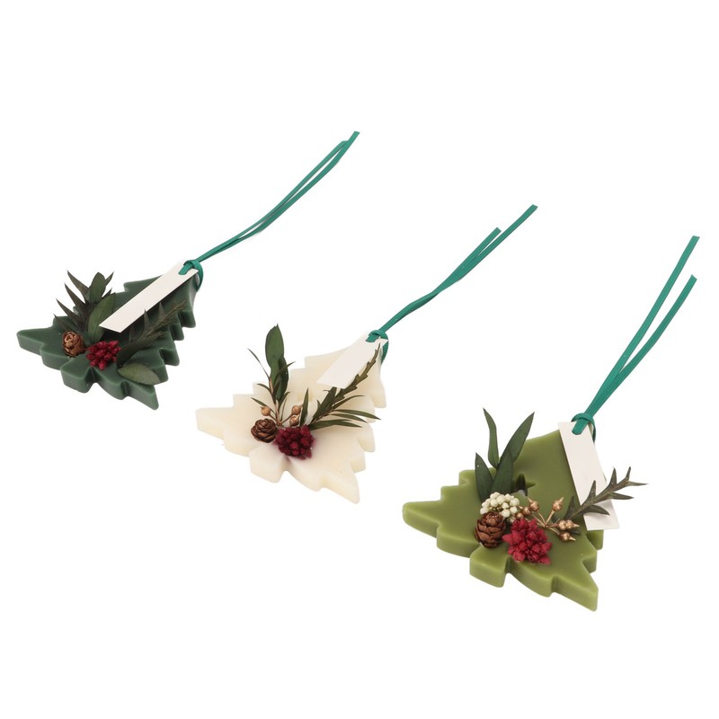 3pcs Aromatherapy Tablets Different Fragrances Tree Shaped Dry Flowers Scented