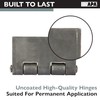 Ilyapa Pack of 4 Heavy Duty 4x4" Weldable Gate Hinge