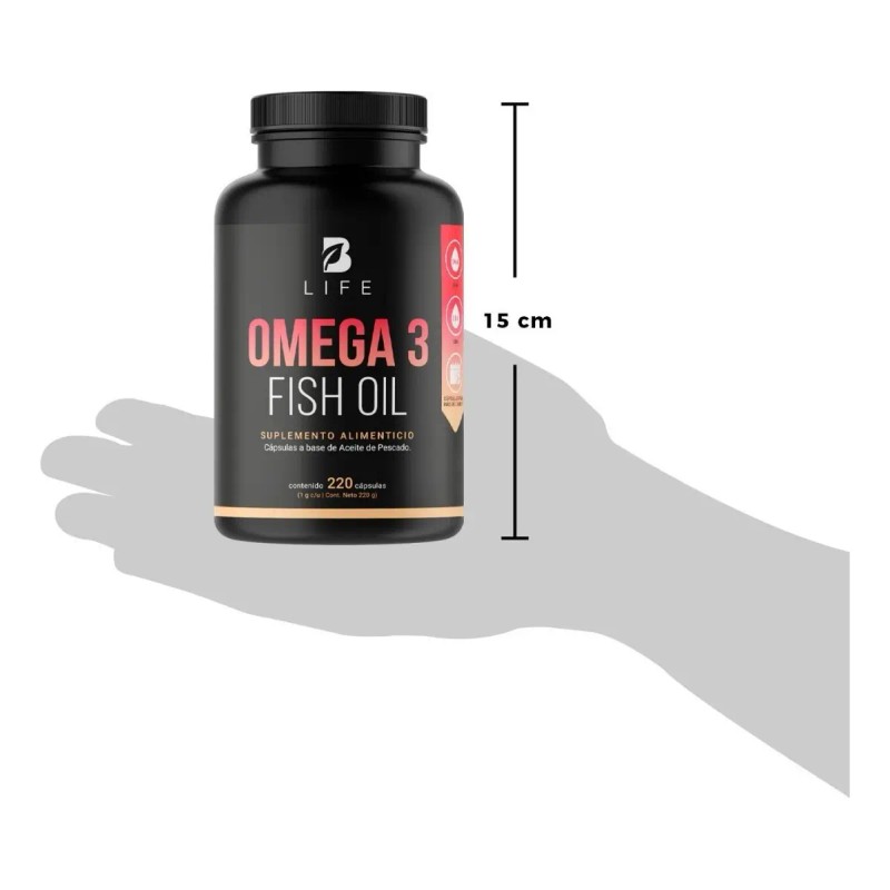 Omega Fish Oil 220 Caps 100 Aceite Pescado Life