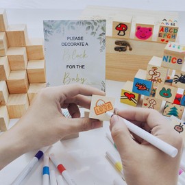 EIGTWEN 78 PCS Funny Baby Shower Games Sign Kit, Funniest Baby Shower Games Ever, Unique Baby Shower Ideas Activities for Guests, Suitable for Baby Shower Games Boy and Girls