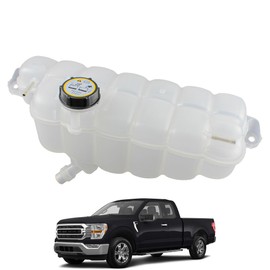 YzusGomumu Engine Radiator Coolant Overflow Reservoir Tank With Cap Compatible With 2015-2021 Ford F-150 2018-2021 Ford Expedition 2018-2021 Lincoln Navigator Replaces FL3Z-8A080-A 603-318 FL3Z8A080A