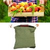 Leather Canvas Foraging Pouch Belt Fruit Picking Bag for Camping